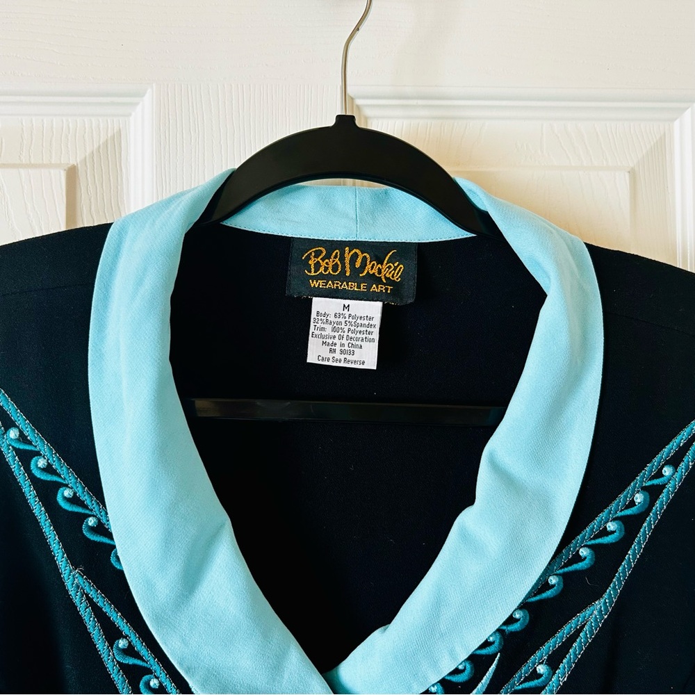 Vintage Bob Mackie Wearable Art Western Style Button Up, medium - Picture 3 of 6